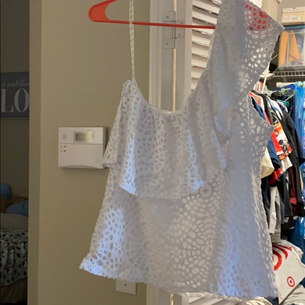 Lilly Pulitzer NWT XL White Matteo too shoulder